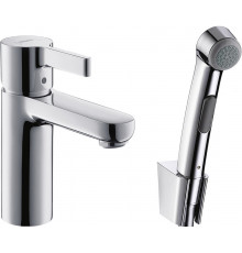 Смеситель Hansgrohe Metris S 31160000 для раковины с гигиеническим душем, однорычажный, хром