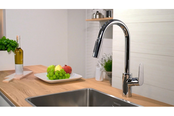 Смеситель Hansgrohe Focus 31815000 для кухонной мойки однорычажный, хром