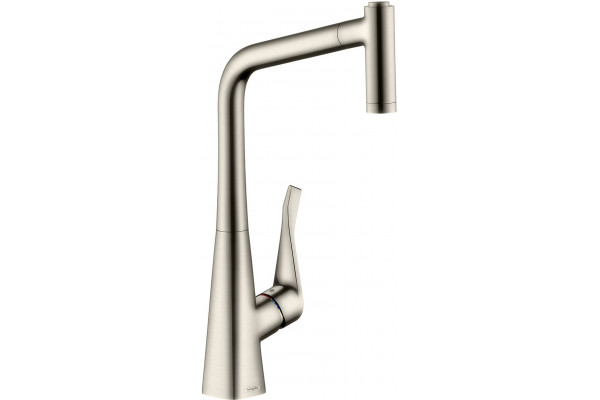 Смеситель Hansgrohe Metris 14820800 для кухонной мойки однорычажный, хром