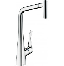 Смеситель Hansgrohe Metris 14820000 для кухонной мойки однорычажный, хром