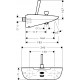 Смеситель Hansgrohe PuraVida 15472400 для ванны с душем, однорычажный, длина излива 18.5 см