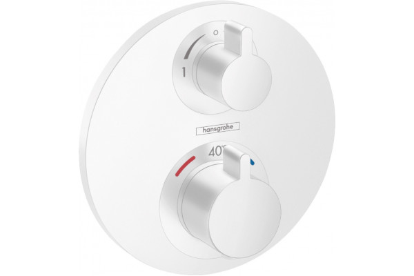 Термостат Hansgrohe Ecostat S 15758700 для душа, матовый белый, термостат