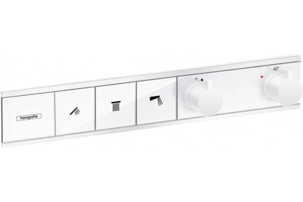Термостат Hansgrohe RainSelect 15381700 для ванны с душем, матовый белый, термостат