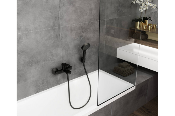 Настенный держатель Hansgrohe Porter S 28331670 матовый черный в современном стиле