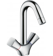 Смеситель для раковины Hansgrohe Logis 71222000 двухвентильный, хром