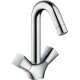 Смеситель для раковины Hansgrohe Logis 71222000 двухвентильный, хром