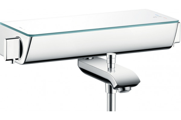 Термостатический смеситель Hansgrohe Ecostat Select 13141400 для ванны с душем, термостат, длина излива 19.3 см