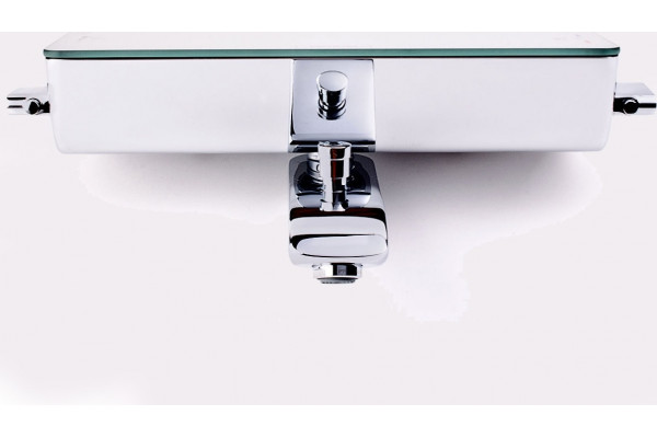 Термостатический смеситель Hansgrohe Ecostat Select 13141400 для ванны с душем, термостат, длина излива 19.3 см