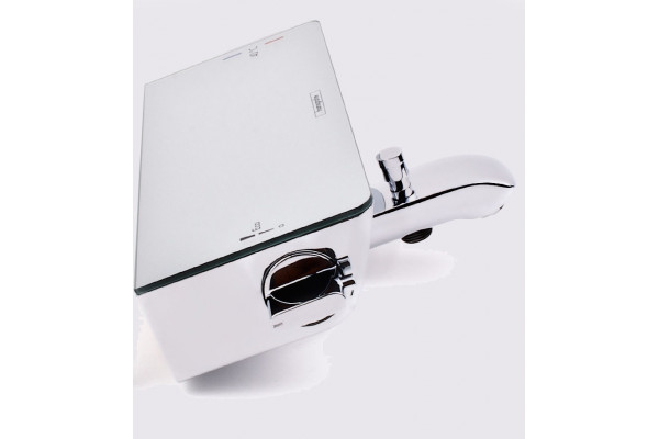 Термостатический смеситель Hansgrohe Ecostat Select 13141400 для ванны с душем, термостат, длина излива 19.3 см