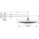 Верхний душ Hansgrohe Raindance Select S 300 2jet 27378000 хром, штанга 12.7 см