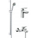 Душевой комплект Hansgrohe SET Logis Loop хром, шланг 160 см