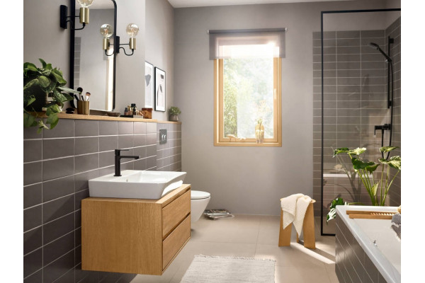 Смеситель для душа Hansgrohe Rebris E 72650670 черный матовый однорычажный
