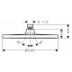 Верхний душ Hansgrohe Crometta S 240 1jet 26723000 хром,  в современном стиле