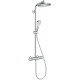 Душевая стойка Hansgrohe Crometta S 240 1jet Showerpipe EcoSmart 27268000 9 л хром, штанга 123.5 см