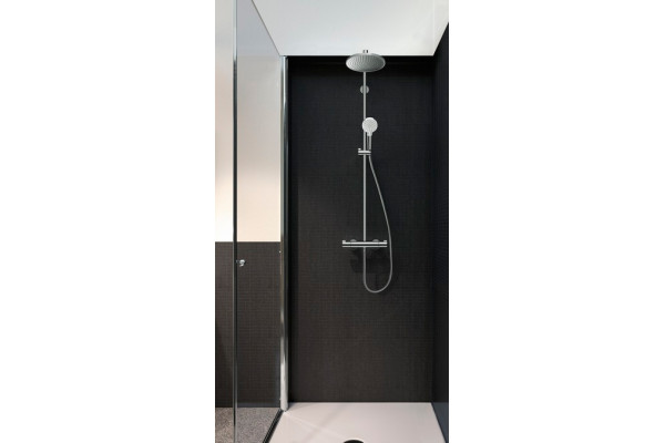 Душевая стойка Hansgrohe Crometta S 240 1jet Showerpipe EcoSmart 27268000 9 л хром, штанга 123.5 см