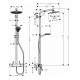 Душевая стойка Hansgrohe Crometta S 240 1jet Showerpipe EcoSmart 27268000 9 л хром, штанга 123.5 см