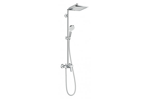 Душевая стойка Hansgrohe Crometta E 240 1jet Showerpipe 27284000 хром, штанга 122.5 см