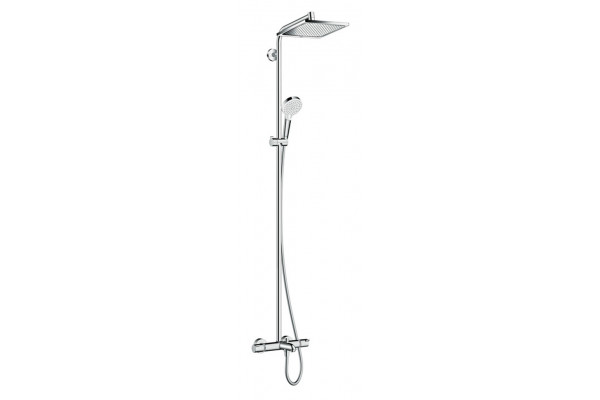 Душевая стойка Hansgrohe Crometta E 240 1jet Showerpipe 27298000 хром, штанга 160.6 см