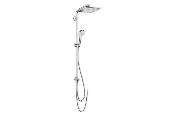 Душевая стойка Hansgrohe Crometta E 240 1jet Showerpipe Reno EcoSm 27289000 9 л хром, штанга 125.3 см