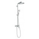 Душевая стойка Hansgrohe Crometta S 240 1jet Showerpipe EcoSmart 27269000 9 л хром, штанга 122.5 см