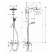 Душевая стойка Hansgrohe Crometta S 240 1jet Showerpipe EcoSmart 27269000 9 л хром, штанга 122.5 см