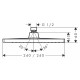 Верхний душ Hansgrohe Crometta E 240 1jet 26726000 хром,  в современном стиле