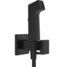 Гигиенический душ Hansgrohe Bidette E 1jet 29233670 со смесителем, матовый черный в современном стиле