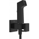 Гигиенический душ Hansgrohe Bidette E 1jet 29233670 со смесителем, матовый черный в современном стиле