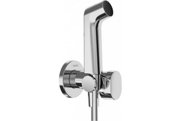Гигиенический душ Hansgrohe Bidette S 1jet 29232000 со смесителем, хром в современном стиле