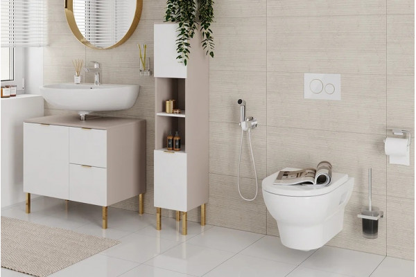 Гигиенический душ Hansgrohe Bidette S 1jet 29232000 со смесителем, хром в современном стиле