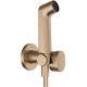 Гигиенический душ Hansgrohe Bidette S 1jet 29232140 со смесителем, шлифованная бронза в современном стиле