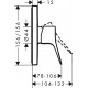 Душевой комплект Hansgrohe Vivenis 32128000 + 26457000 + 75615000 + 41752000 + 41753000 хром, штанга 20.4 см