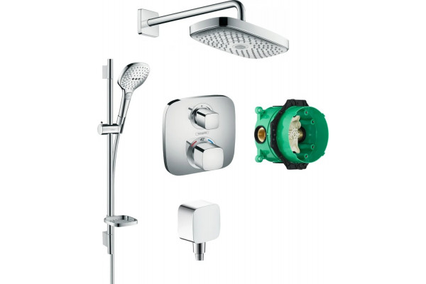Душевой комплект Hansgrohe Raindance Select E 300 (2 jet) 27385000 + 26620000 + 26457000 + 15708000 штанга 15.1 см