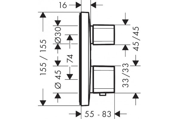 Душевой комплект Hansgrohe Raindance Select E 300 (2 jet) 27385000 + 26620000 + 26457000 + 15708000 штанга 15.1 см