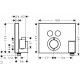 Душевой комплект Hansgrohe Raindance Select E 300 (2 jet) 27385000 + 26530000 + 28272000 + 15765000 штанга 15.1 см