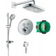 Душевой комплект Hansgrohe Raindance Select E 300 (2 jet) 27385000 + 26630000 + 27506000 + 15743000 штанга 15.1 см