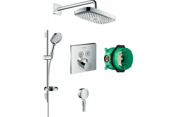 Душевой комплект Hansgrohe Raindance Select E 300 (2 jet) 27385000 + 26630000 + 27506000 + 15763000 штанга 15.1 см