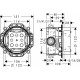 Душевой комплект Hansgrohe Термостат ShowerSelect S 15744000 + 01800180 + 27454000 + 26580400 штанга 15.1 см
