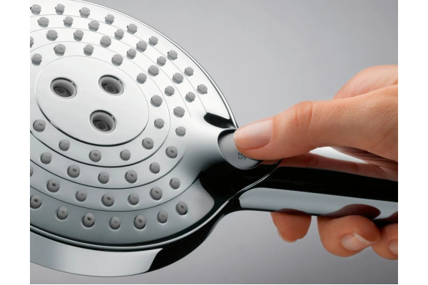 Душевой комплект Hansgrohe Термостат ShowerSelect 15762000 + 26631000 + 26455000 + 01800180 штанга 15.1 см