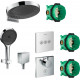 Душевой комплект Hansgrohe Rainfinity 360 (3 jet) 26234000 + 26852000 + 26455000 + 15761000 + 15764000 хром