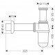 Сифон для раковины Hansgrohe 52053000 хром