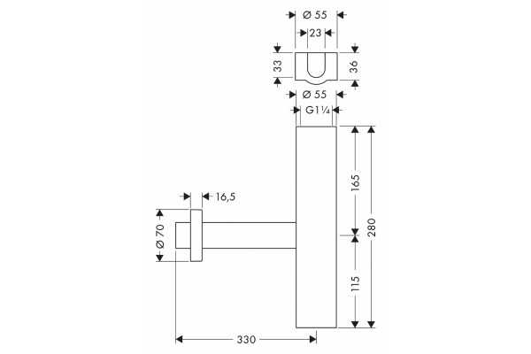Сифон для раковины Hansgrohe Flowstar 52100000 хром