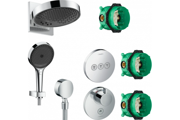 Душевой комплект Hansgrohe Rainfinity 250 (3 jet) 26232000 + 26852000 + 27506000 + 15742000 + 15745000 хром