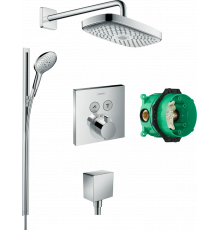 Душевой комплект Hansgrohe Raindance Select E 300 (2 jet) 27385000 + 26626000 + 26455000 + 15763000 штанга 15.1 см