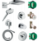 Душевой комплект Hansgrohe Raindance Select E 300 (3 jet) 26468000 + 26530000 + 26487000 + 28276000 + 15932000 + 15972000 хром