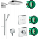 Душевой комплект Hansgrohe Raindance Select E 300 (3 jet) 26468400 + 27648400 + 26455000 + 15734400 + 15736400 цвет белый