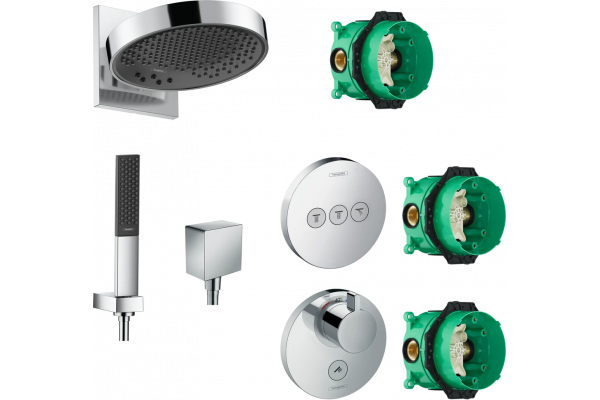 Душевой комплект Hansgrohe Rainfinity 250 (3 jet) 26232000 + 26857000 + 26455000 + 15742000 + 15745000 хром