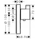 Душевой комплект Hansgrohe Rainfinity 250 (3 jet) 26232000 + 26857000 + 26455000 + 15742000 + 15745000 хром
