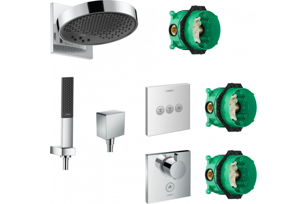 Душевой комплект Hansgrohe Rainfinity 250 (3 jet) 26232000 + 26857000 + 26455000 + 15761000 + 15764000 хром