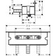 Душевой комплект Hansgrohe Rainmaker Select 460 (2 jet) 24004400 + 26530400 + 28272000 + 26456400 + 15734400 + 15736400 штанга 17.8 см